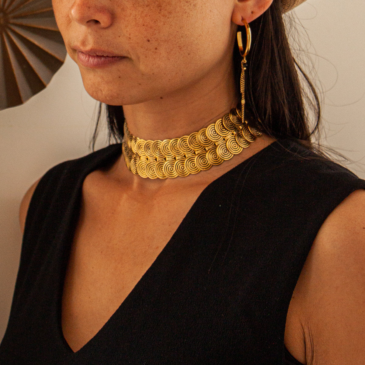 Choker Chrys Doré Lotta Djossou Paris