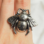 Silver Bee ring 