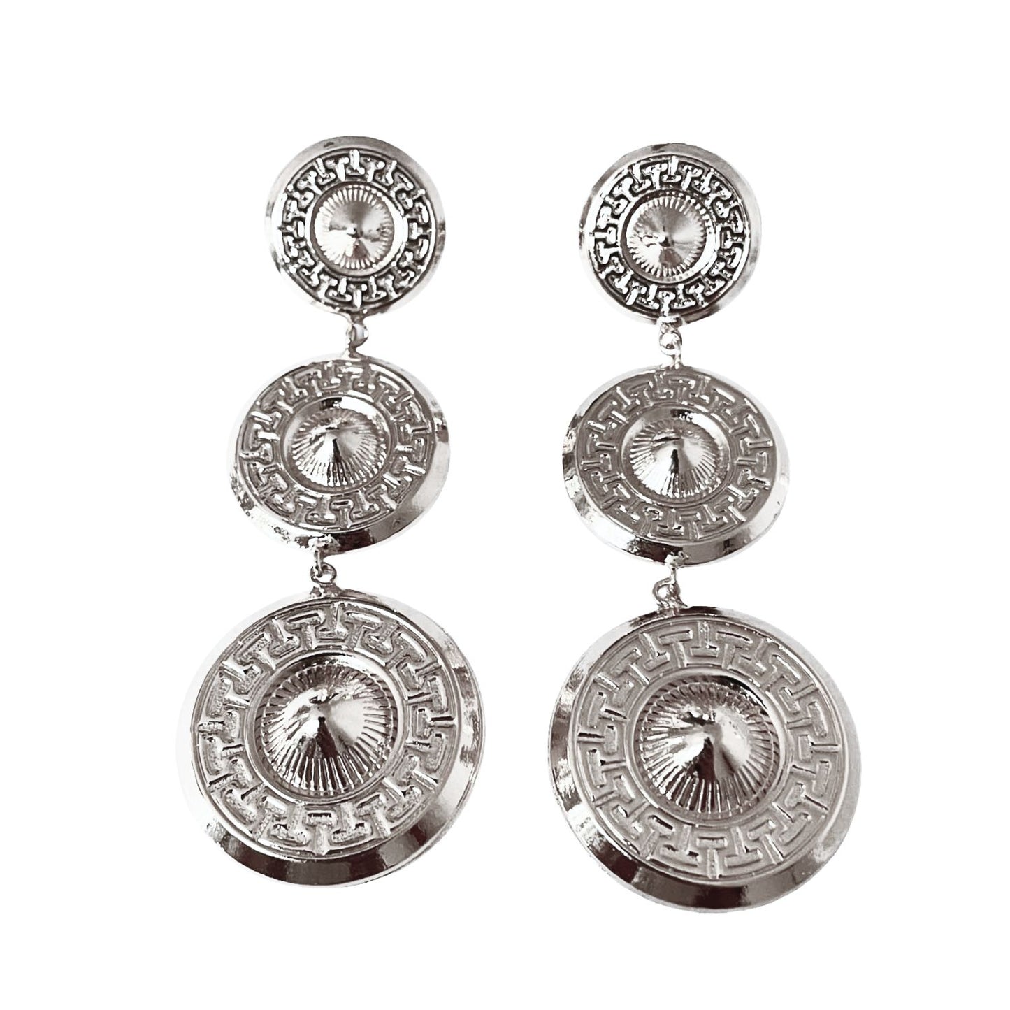 Dôme Trio Silver Earrings