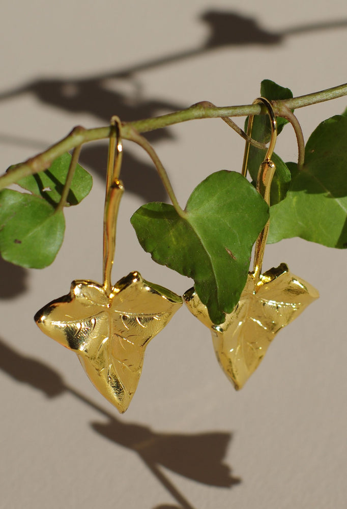 
                  
                    Gold Ivy earrings
                  
                