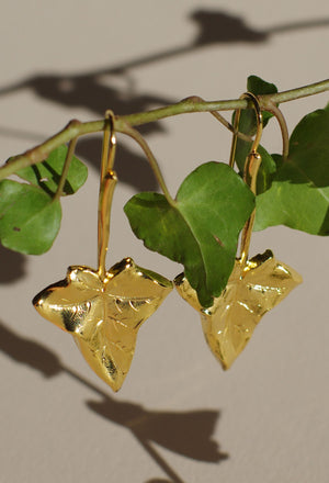 
                  
                    Gold Ivy earrings
                  
                