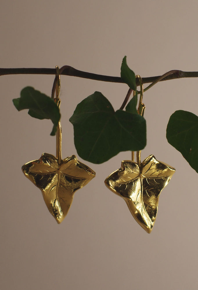 
                  
                    Gold Ivy earrings
                  
                