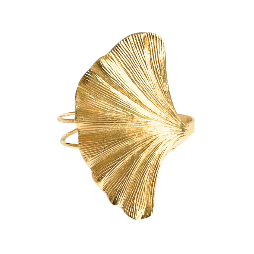 Golden Ginkgo Leaf Bracelet