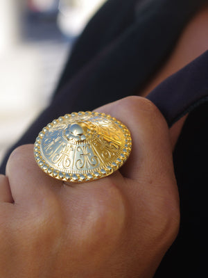 
                  
                    Gold Dome Ring
                  
                