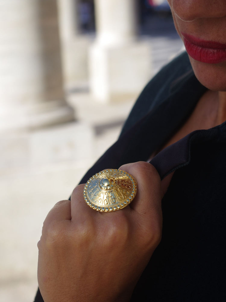 
                  
                    Gold Dome Ring
                  
                