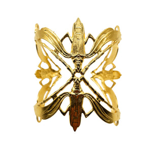 
                  
                    Golden Scarab Winged Cuff
                  
                