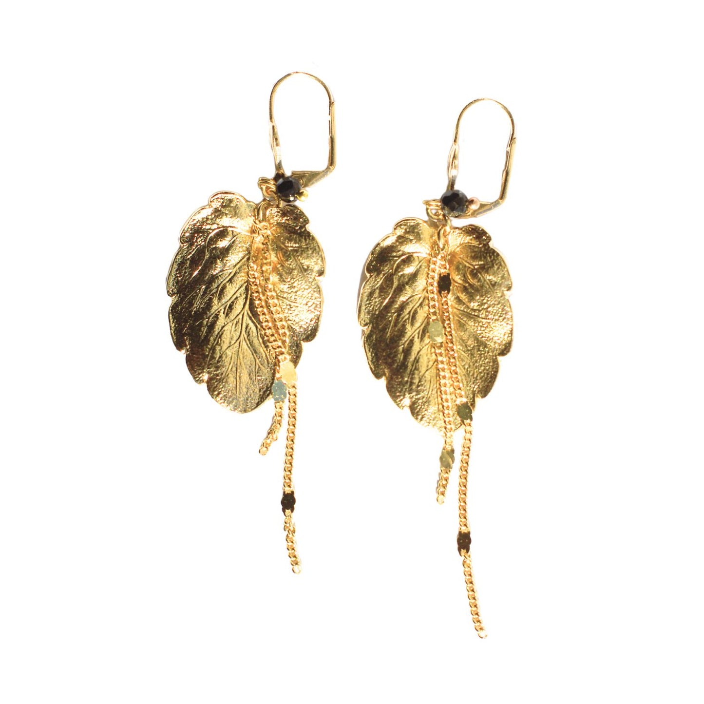 Earrings Feuille Lola Gilded