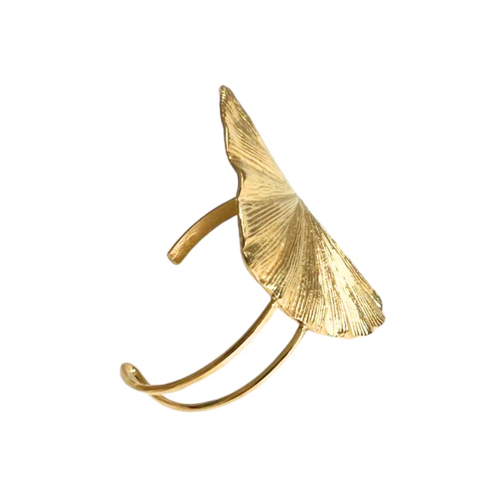 Golden Ginkgo Leaf Bracelet
