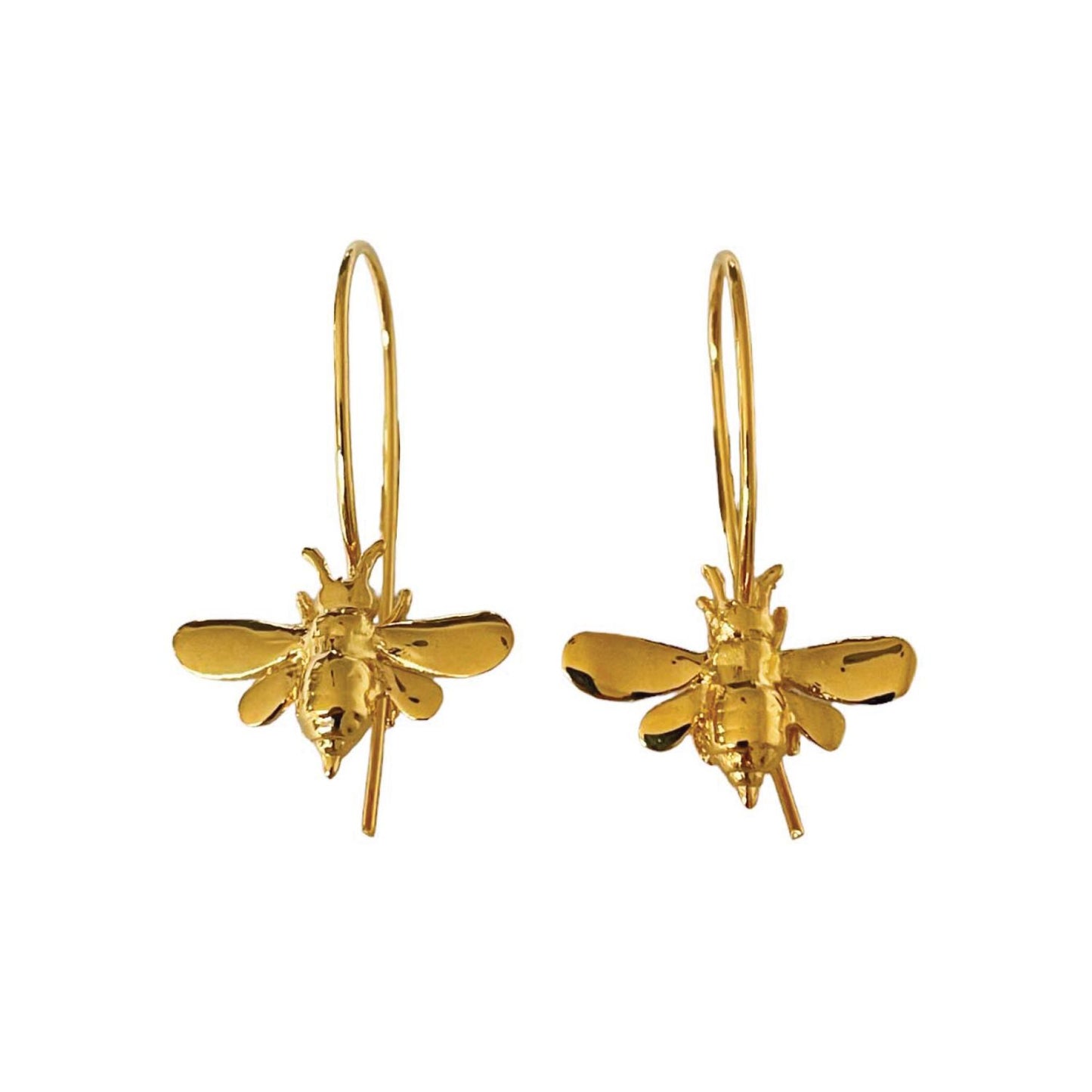 Gold-plated Mini Bee Cali bee earrings