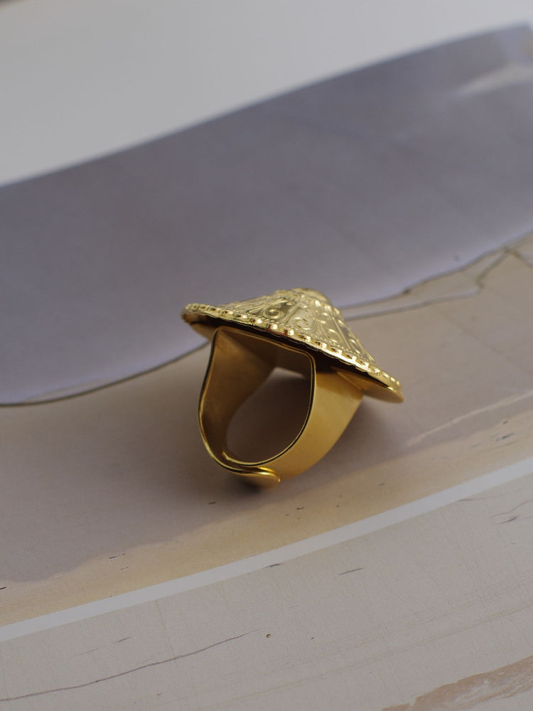 
                  
                    Gold Dome Ring
                  
                