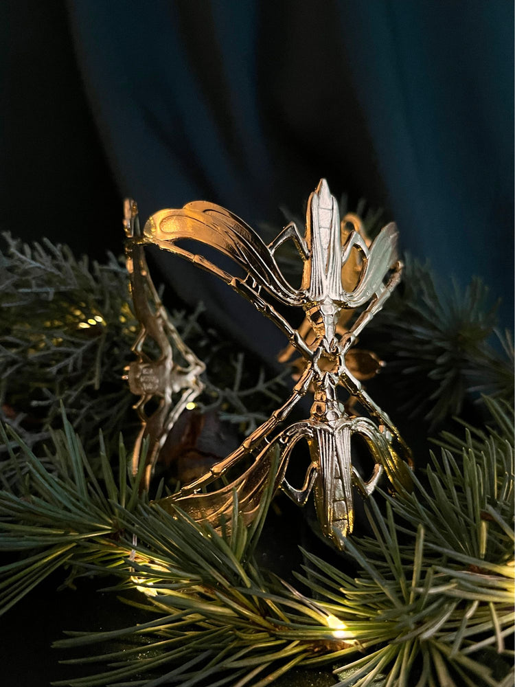 
                  
                    Golden Scarab Winged Cuff
                  
                