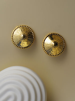 
                  
                    Dome Earrings Gold Clips
                  
                