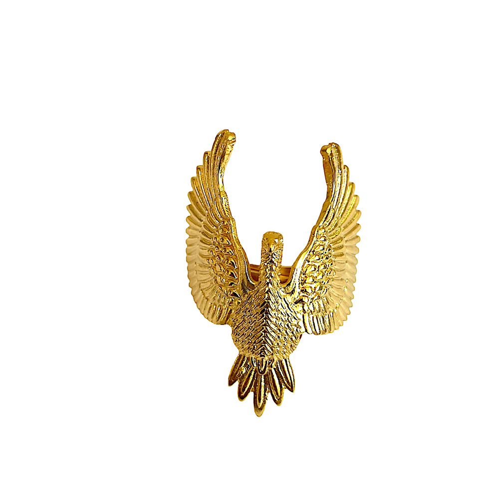 Aigle de coiffe en métal (Argent Aigle de coiffe en métal (Argent