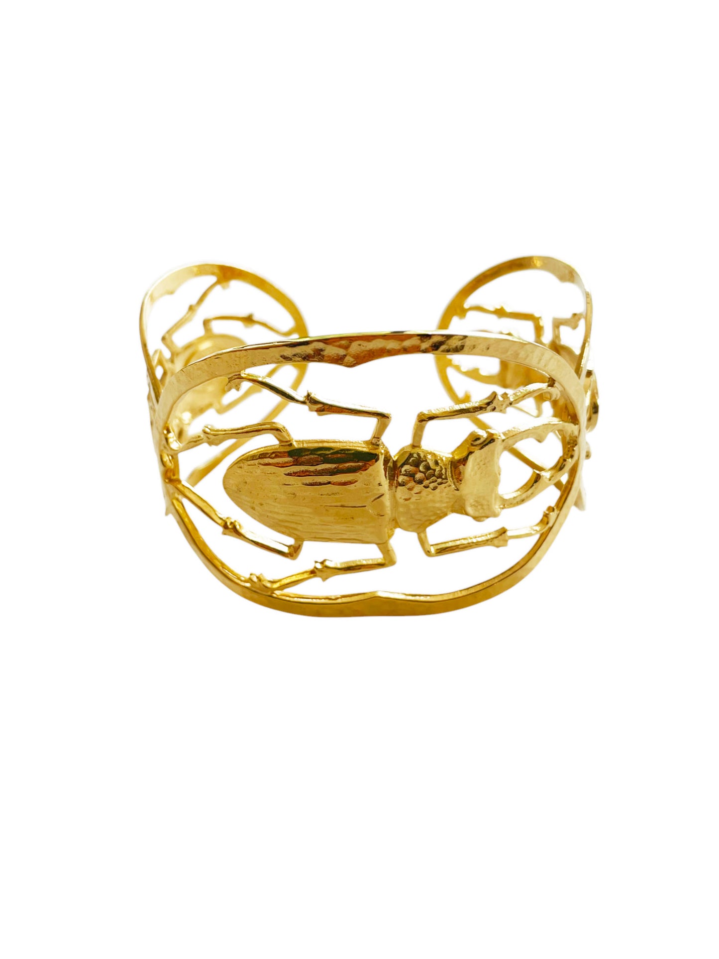 Maddie golden scarab cuff