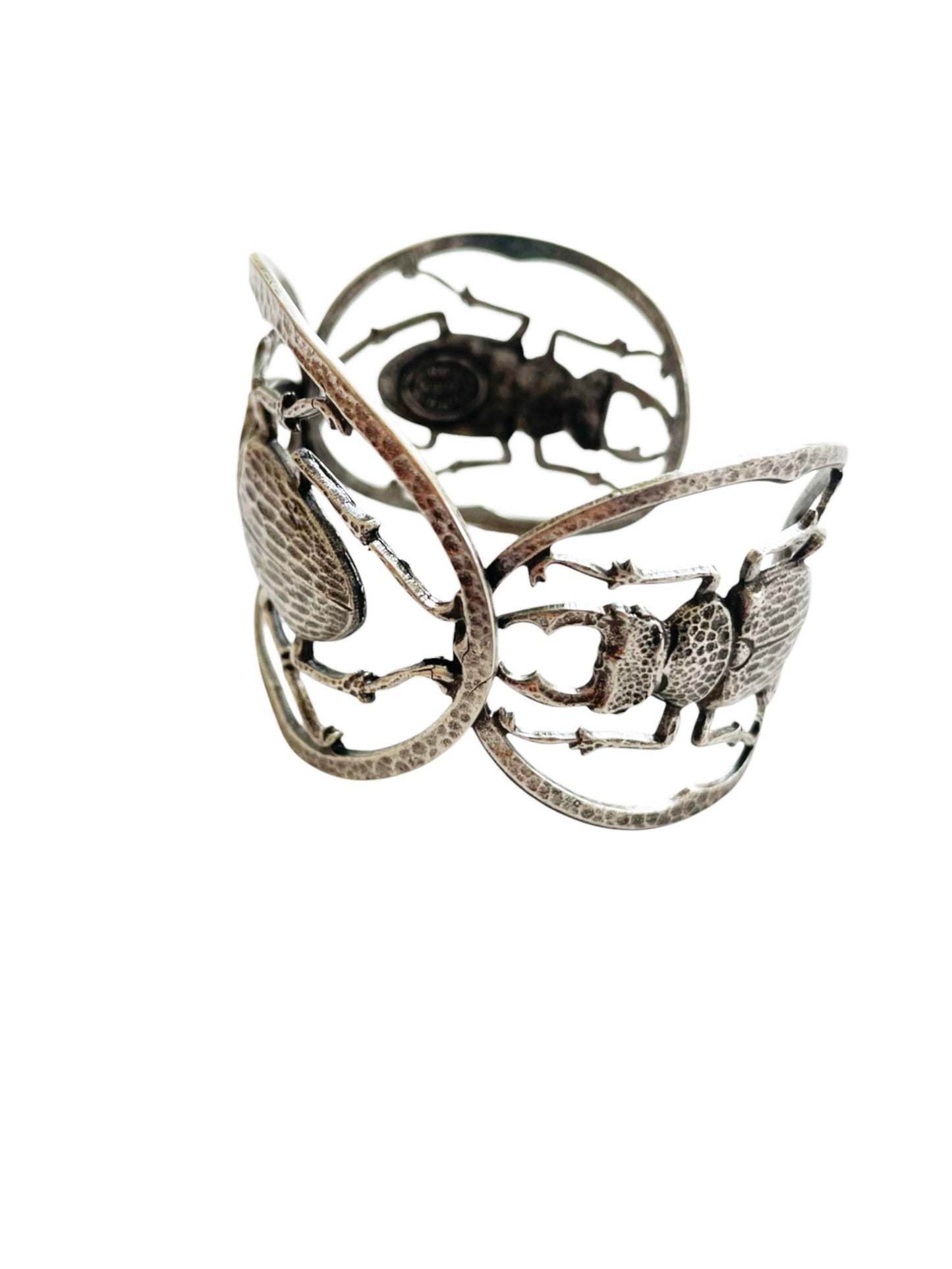 Cuff bracelet 4 beetle Maddie silver plated