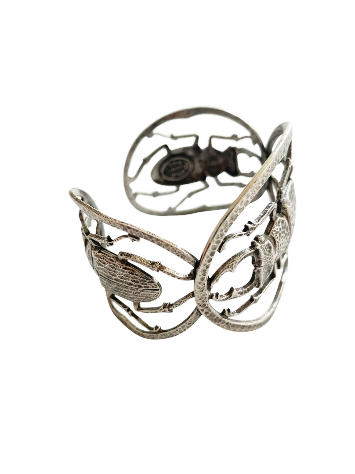 Cuff bracelet 4 beetle Maddie silver plated