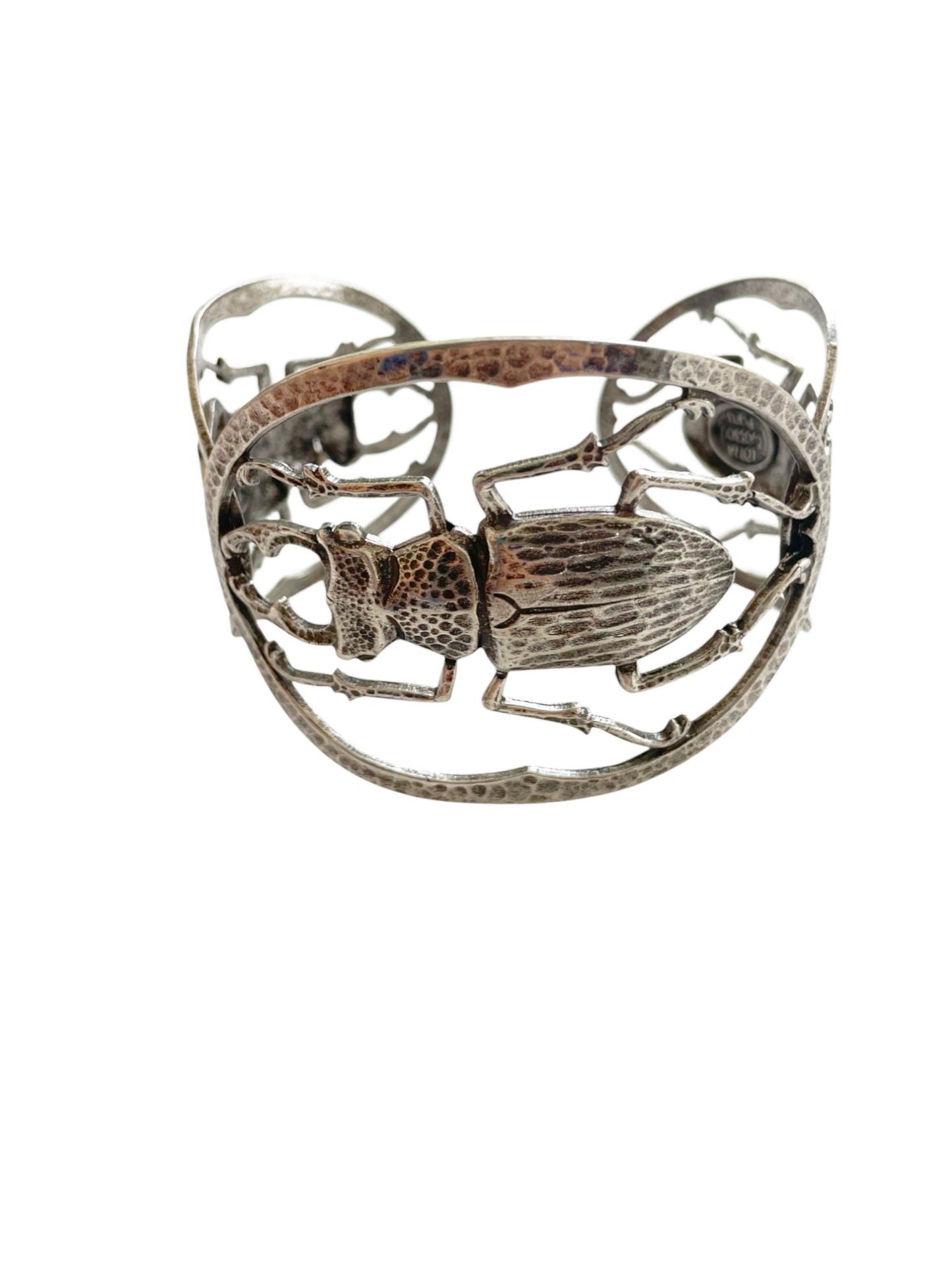 Cuff bracelet 4 beetle Maddie silver plated