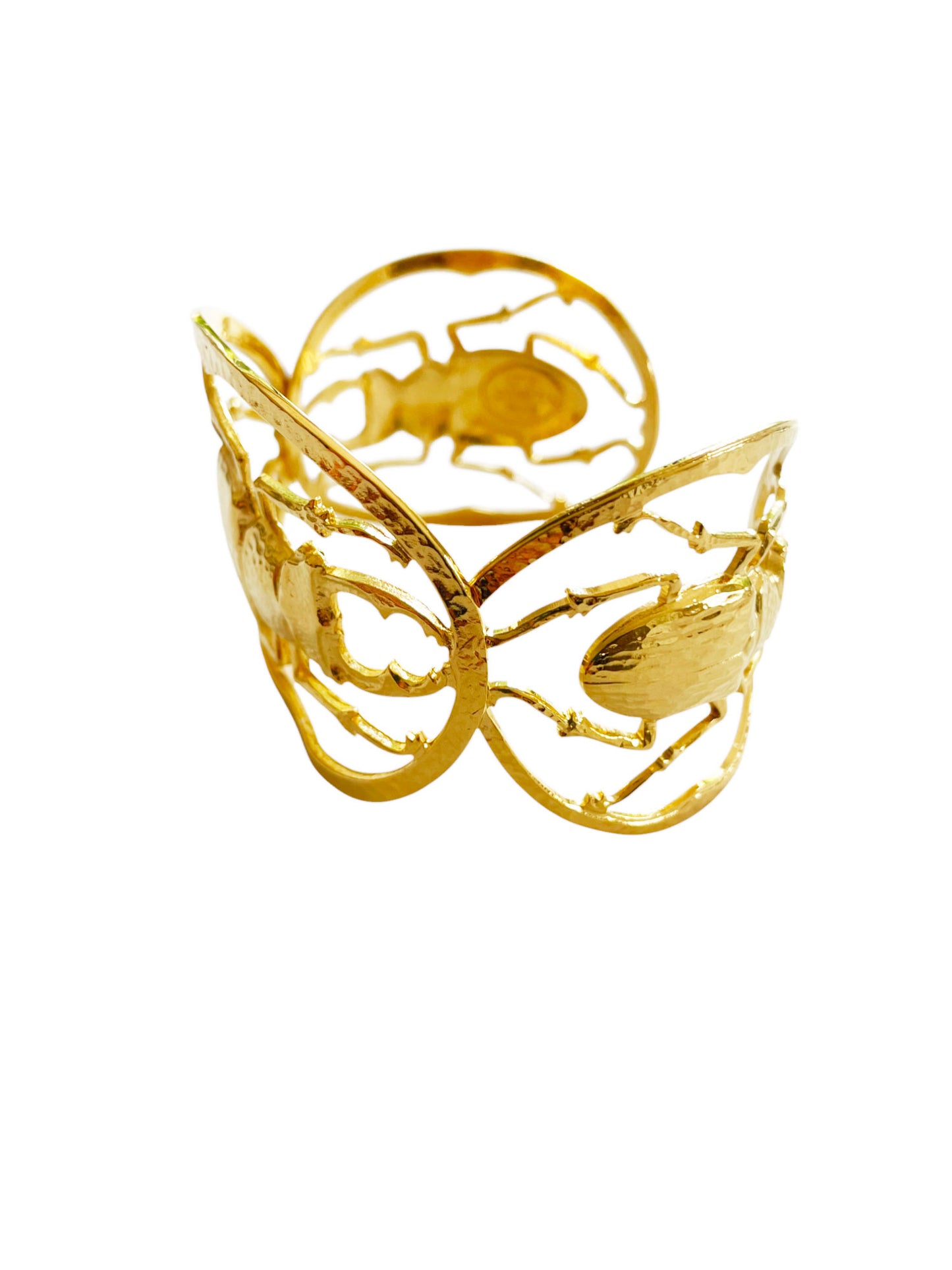 Maddie golden scarab cuff