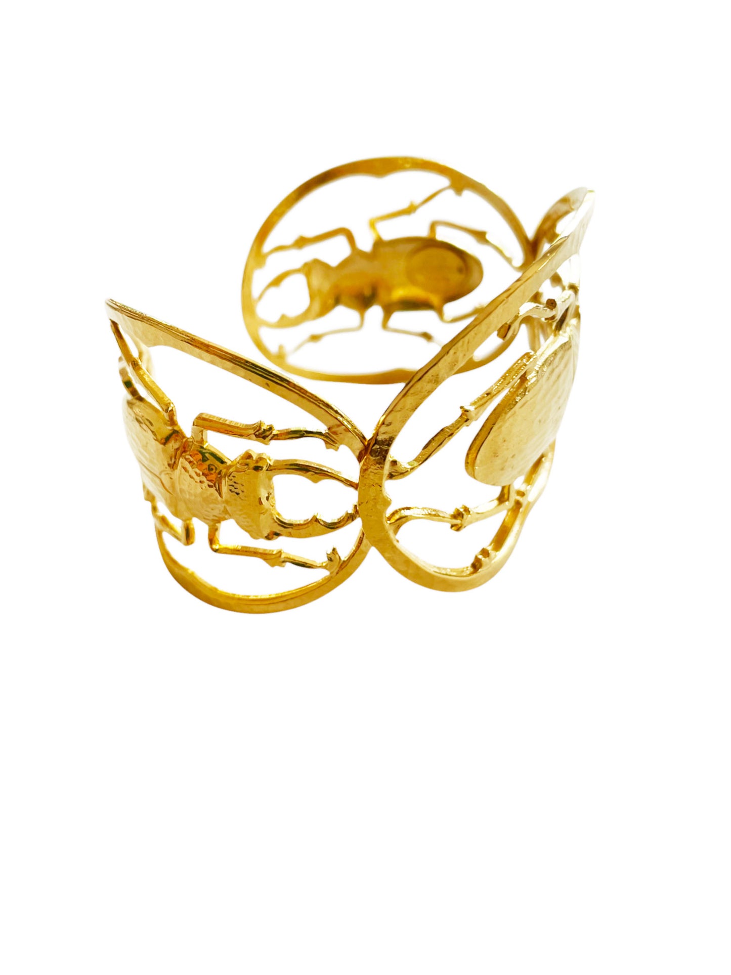 Maddie golden scarab cuff