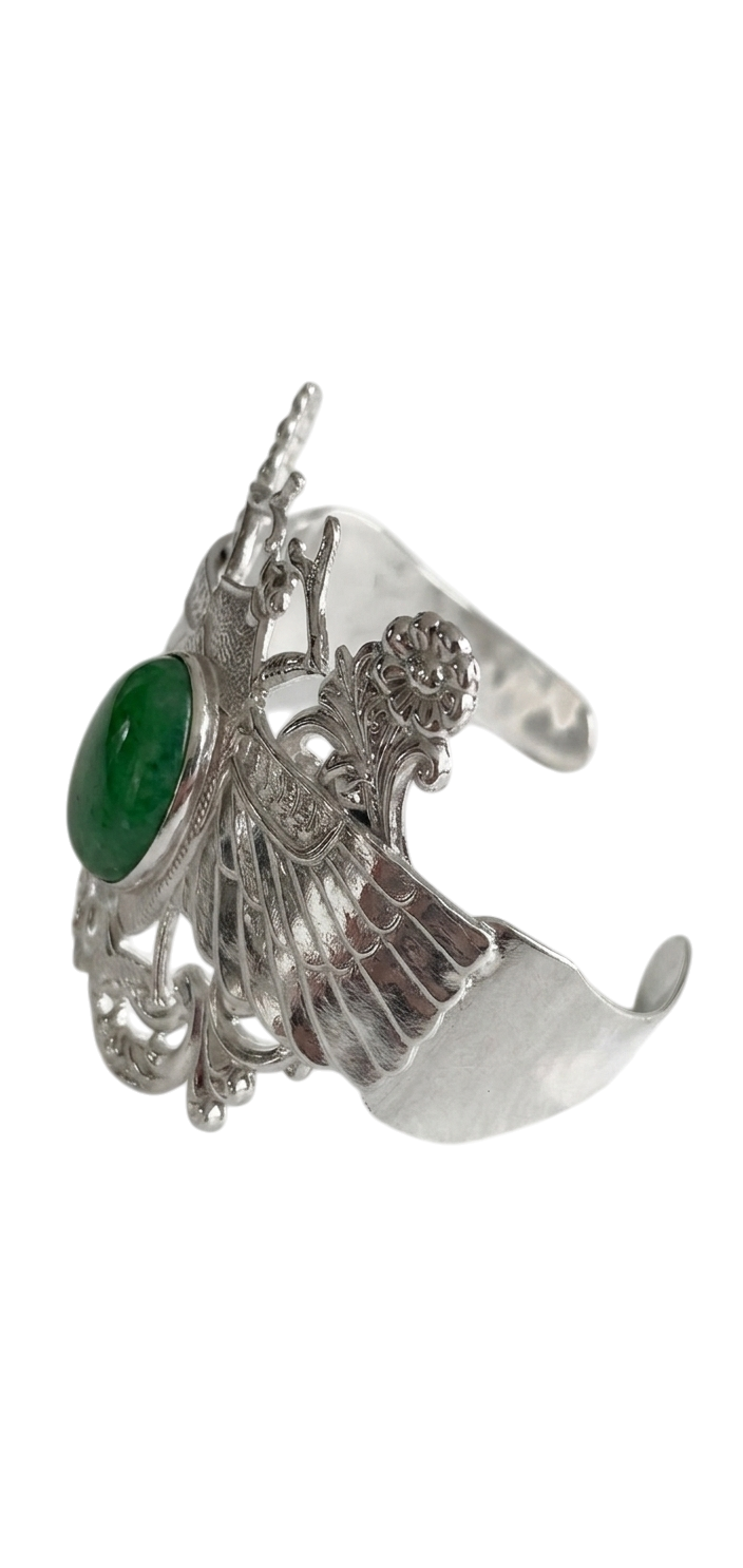 Bracelet Scarabée Khé Jade Vert