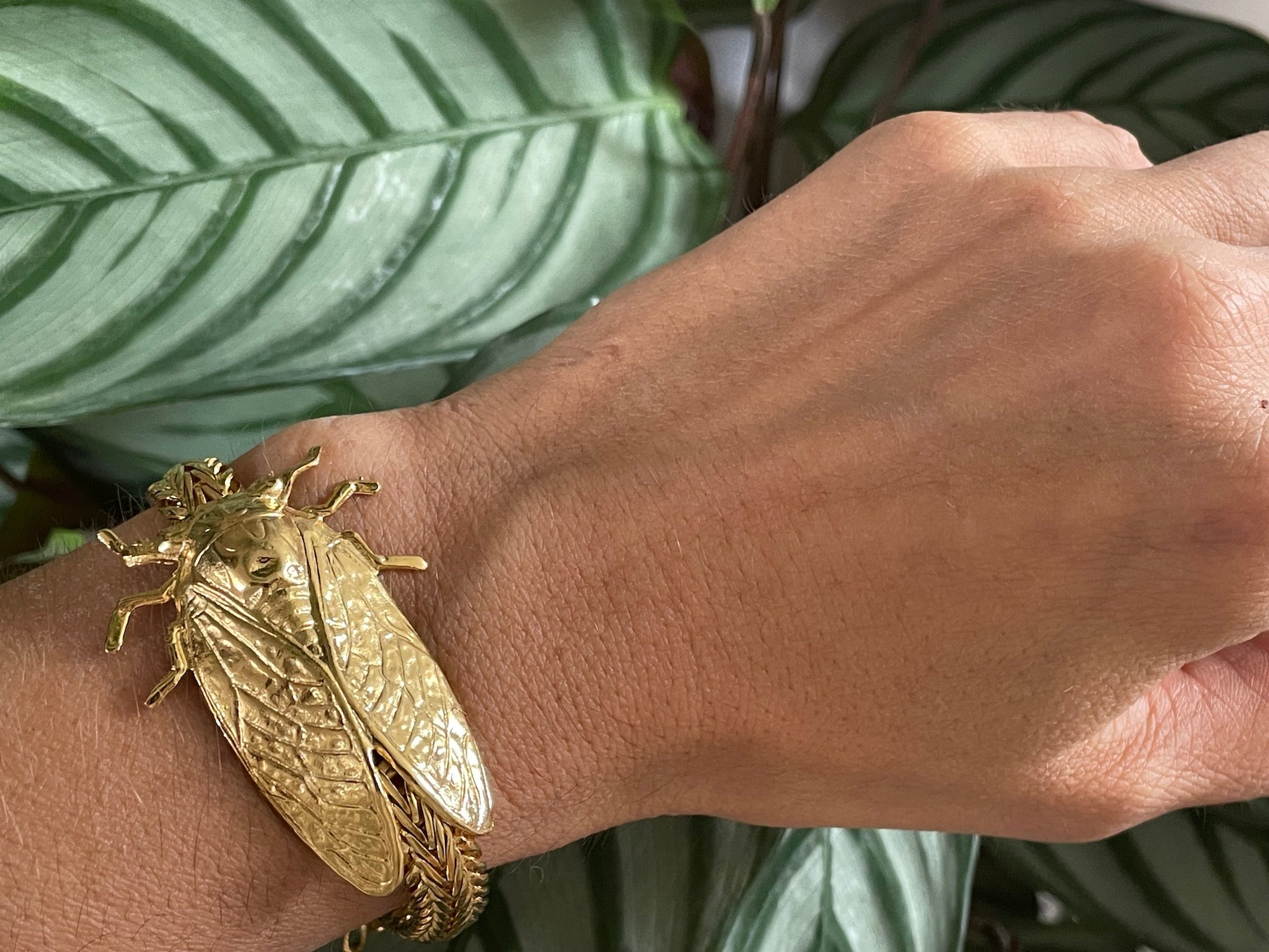 Bracelet Cigale doré – Lotta Djossou Paris Officiel