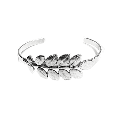 Bracelet Feuille d'Acacia Argenté