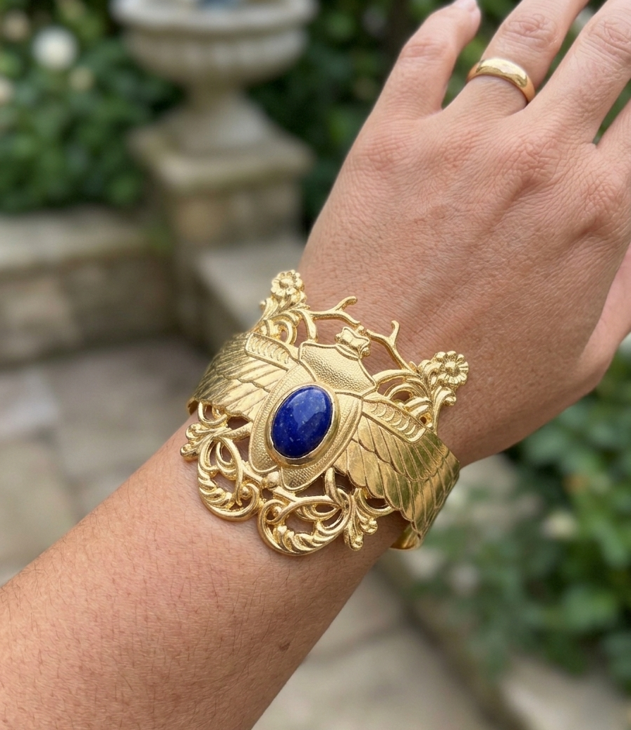 Bracelet Scarabée Khé Lapis