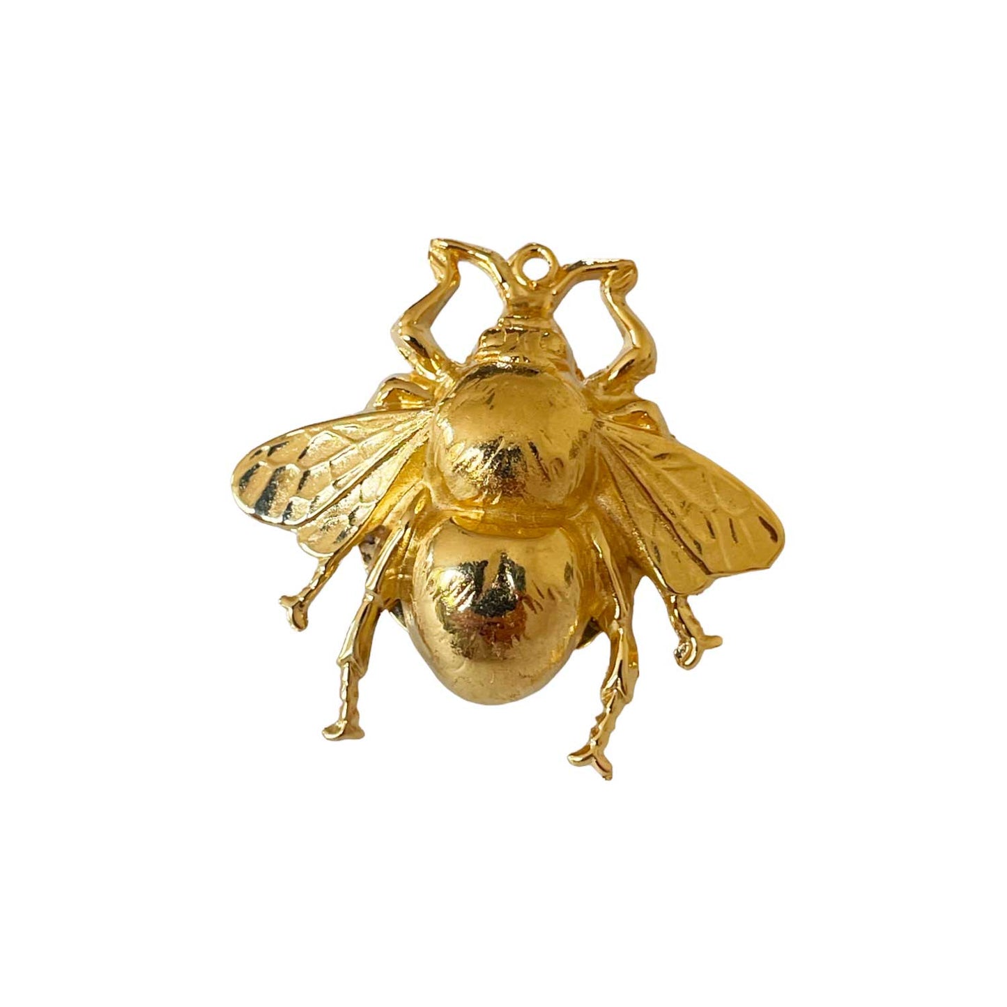 Bee gold brooch