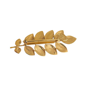 
                  
                    Gold Accacia Leaf Brooch
                  
                