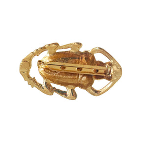 
                  
                    Golden Oscar Scarab Brooch
                  
                