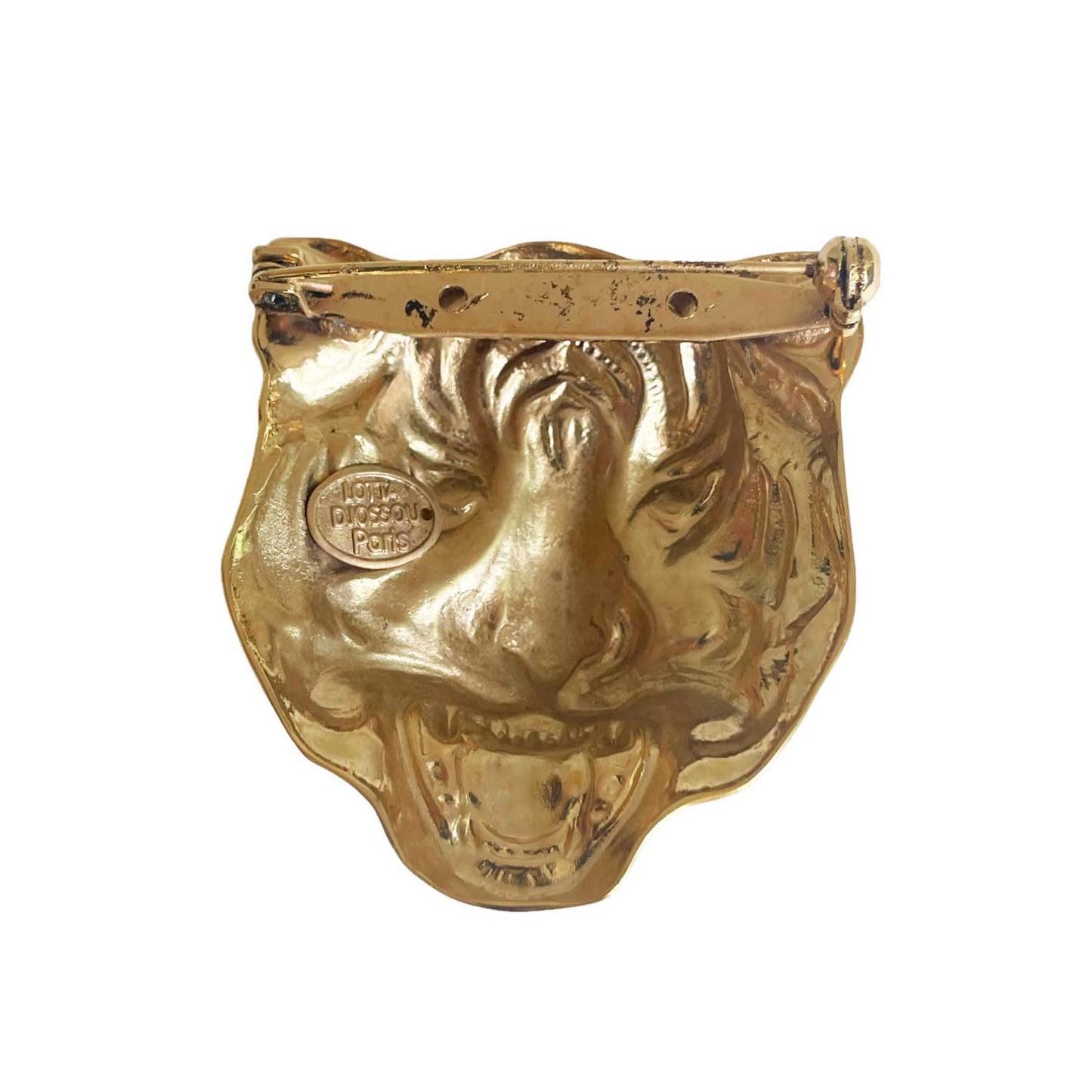 Gold Tiger Brooch
