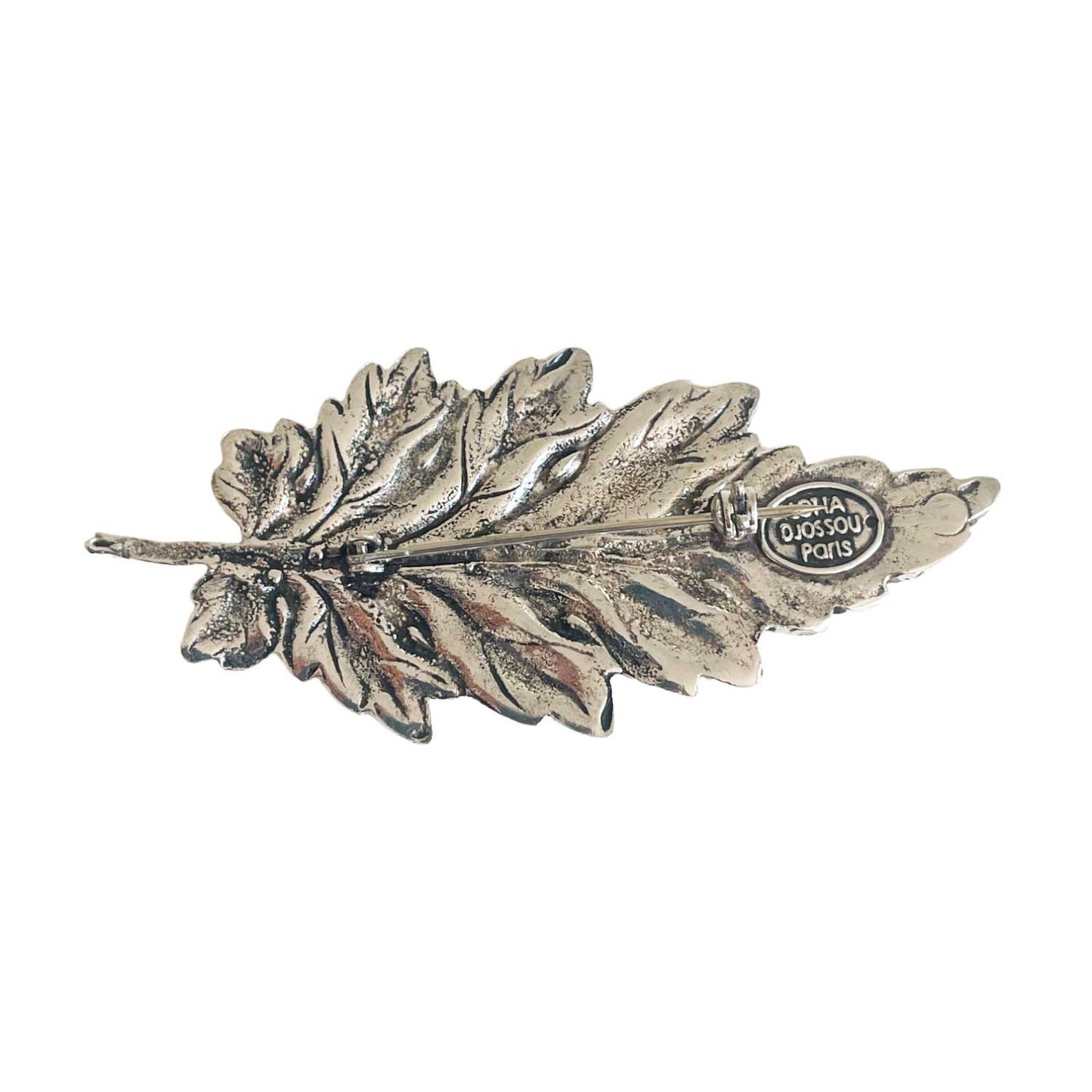 Silver Leaf Brooch