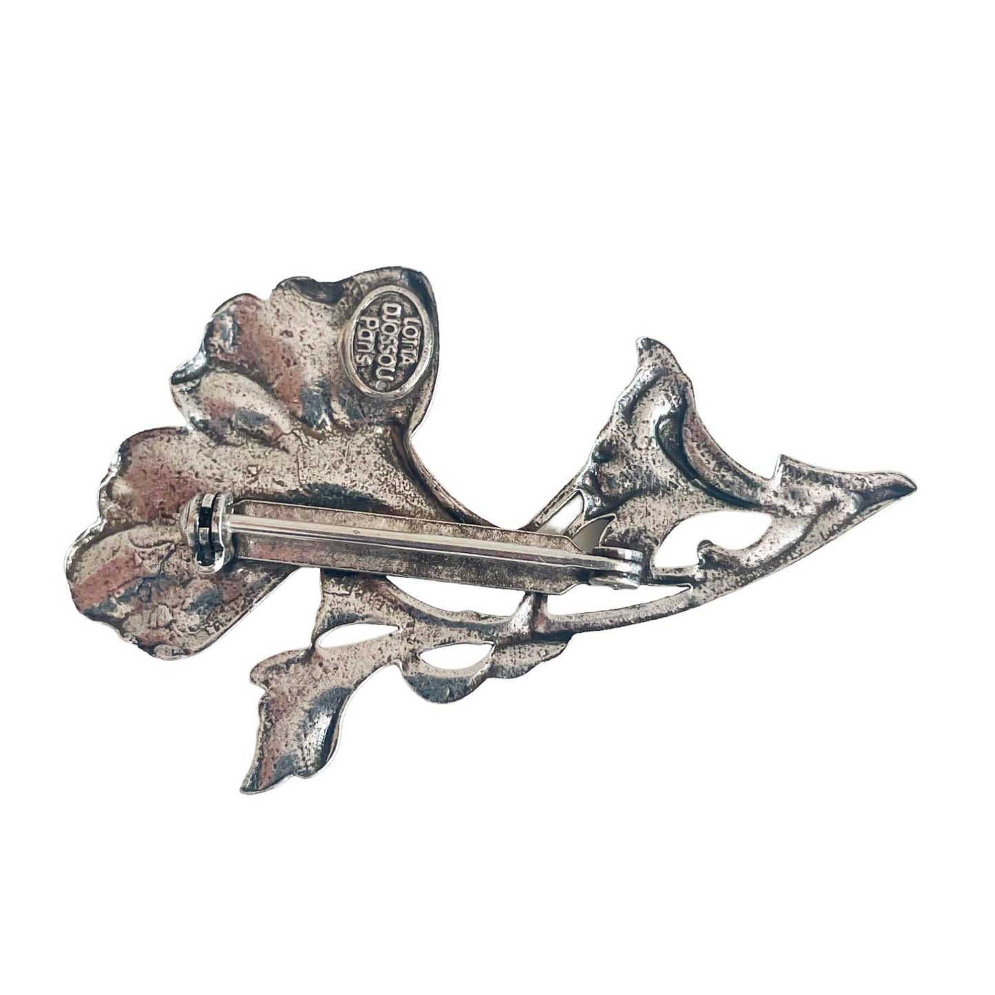 Silver Gingko Brooch