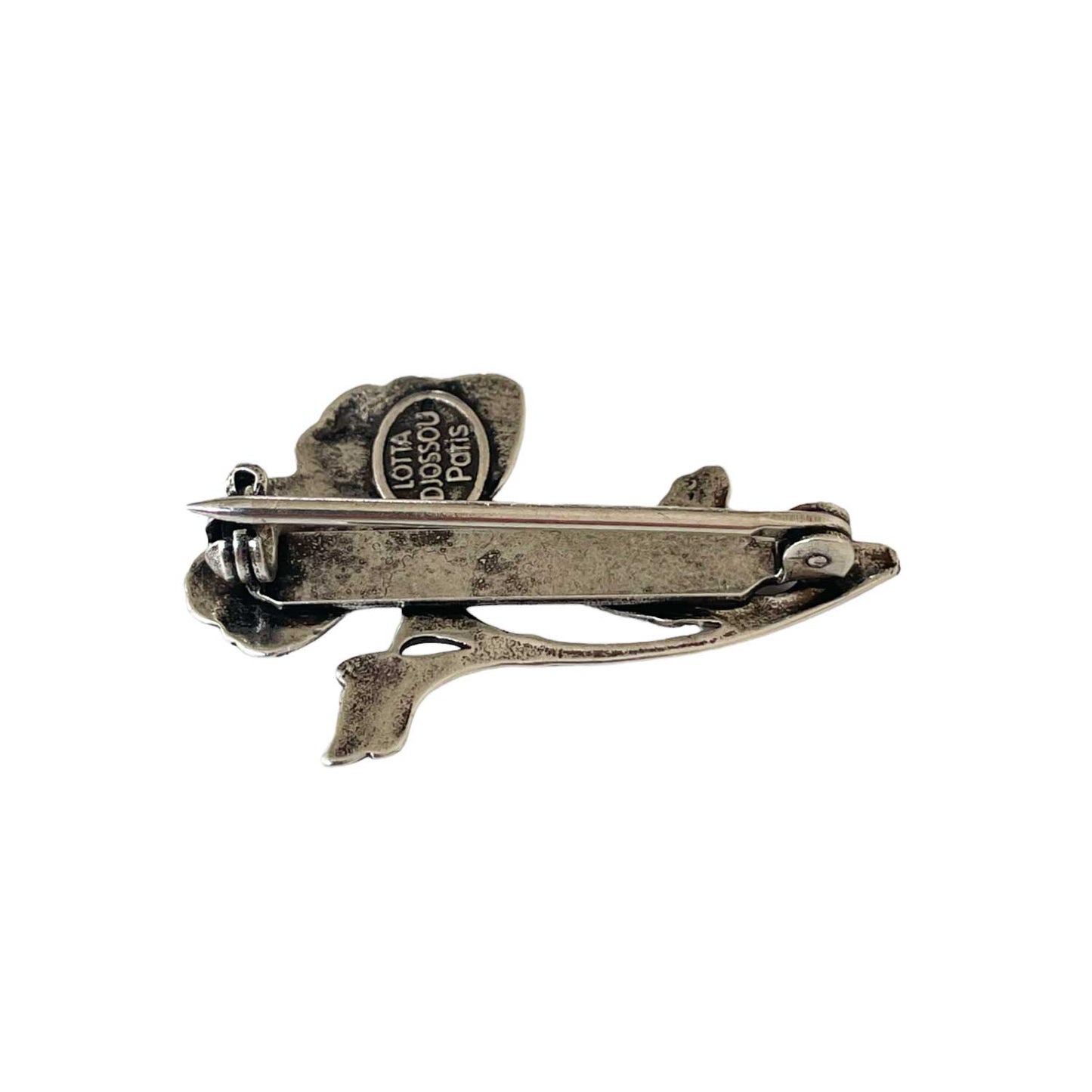 Small Silver Ginkgo Brooch