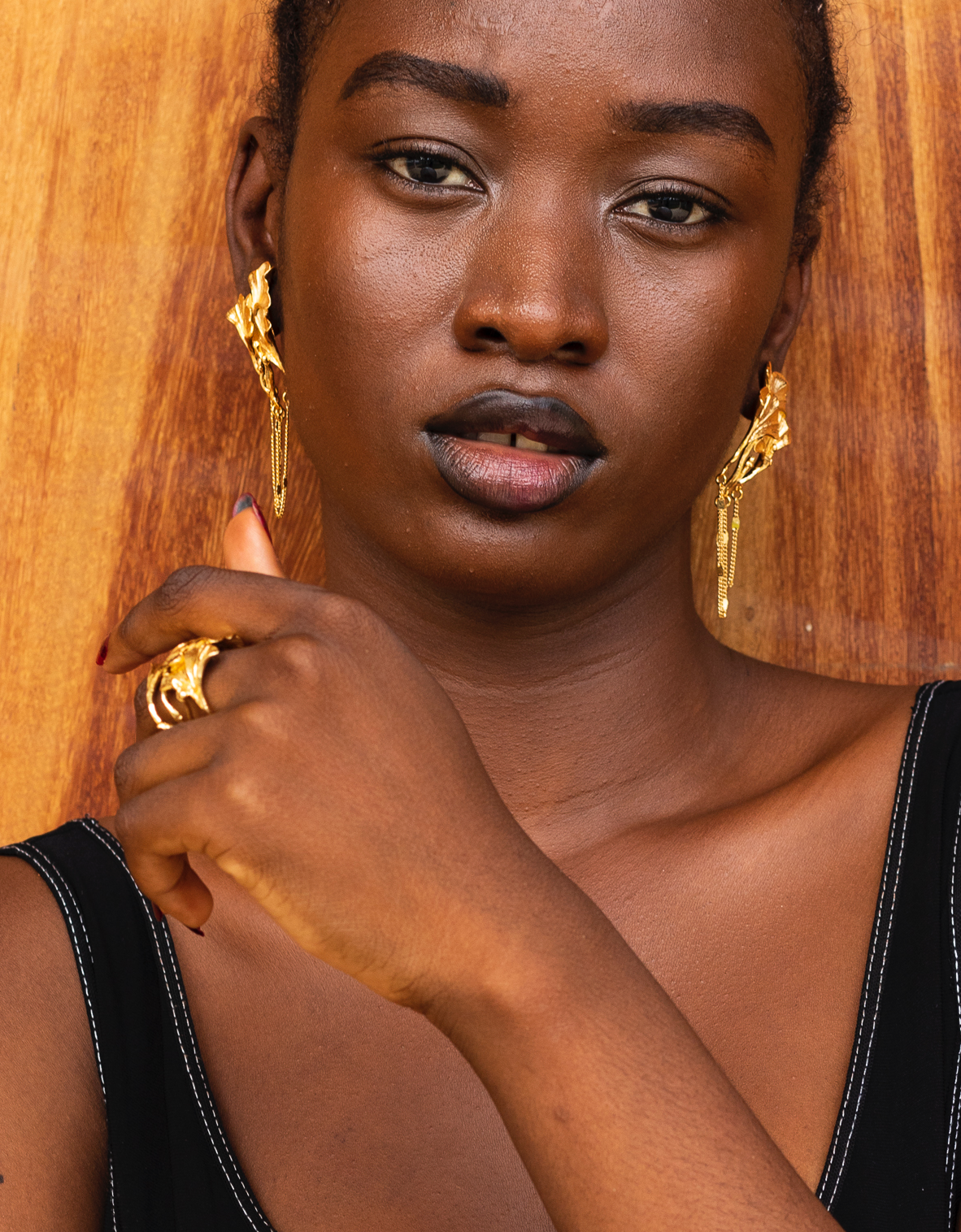 Gilded Tika GinTao Earrings