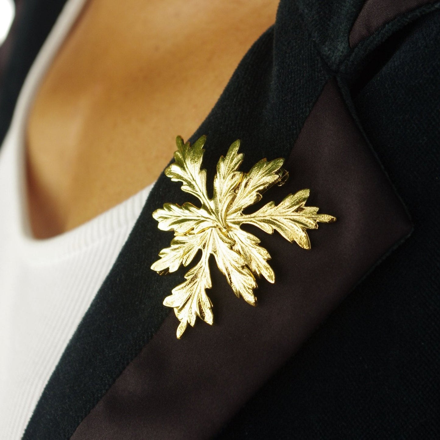 Golden Flake Brooch