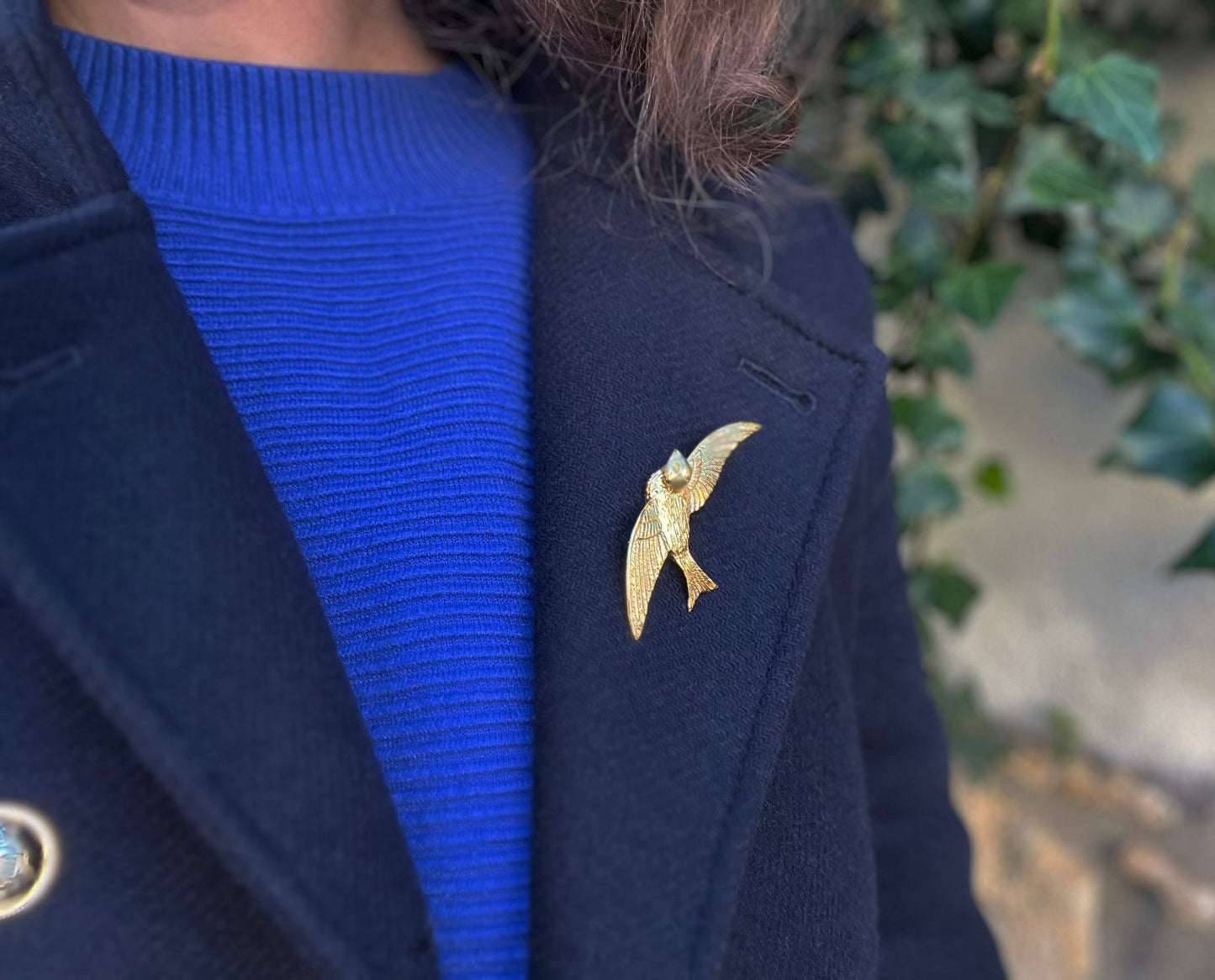 Golden Bird brooches