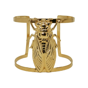 
                  
                    Gold-plated Cicada cuff
                  
                