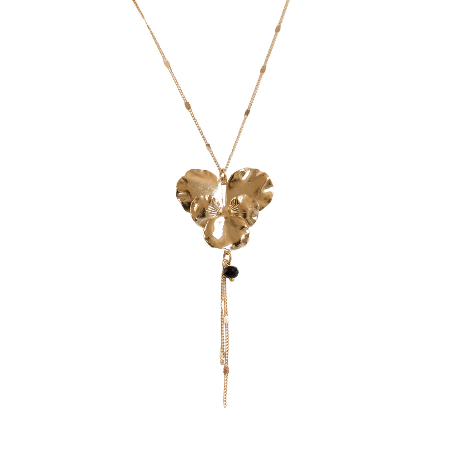 Golden Pansy necklace