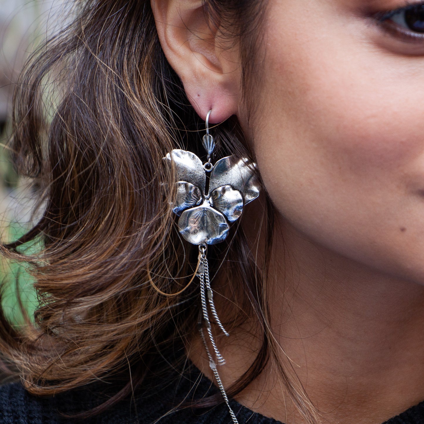 Pansy Earrings