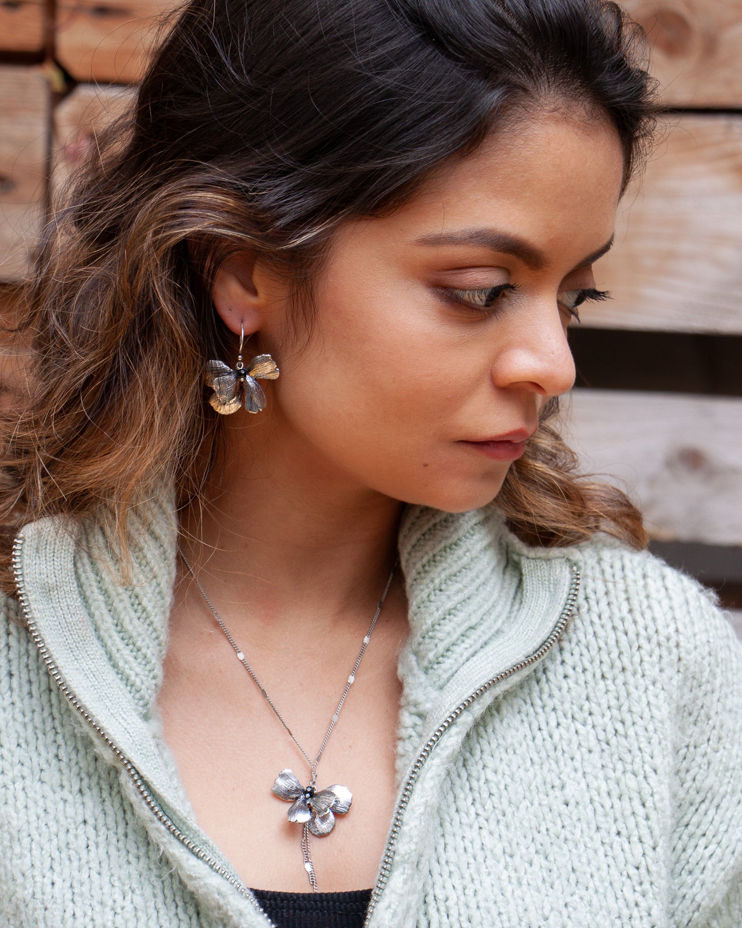 Pansy Earrings