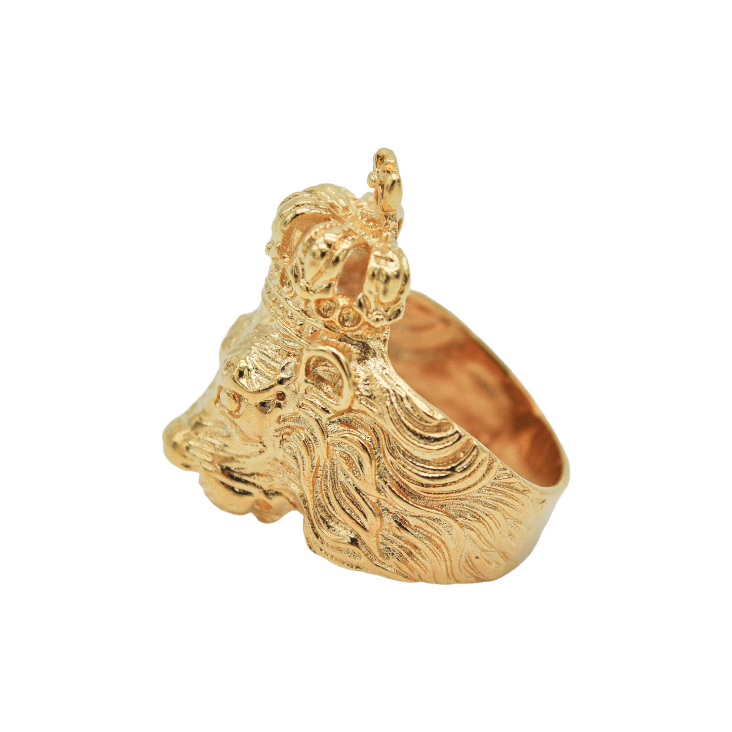 Golden Lion King Ring