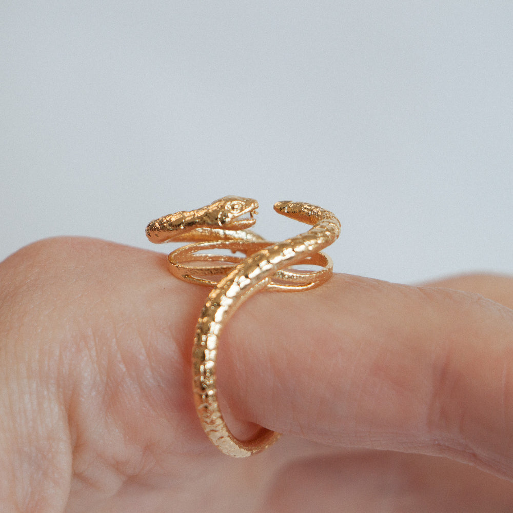 
                  
                    Gold Double Snake Ring
                  
                
