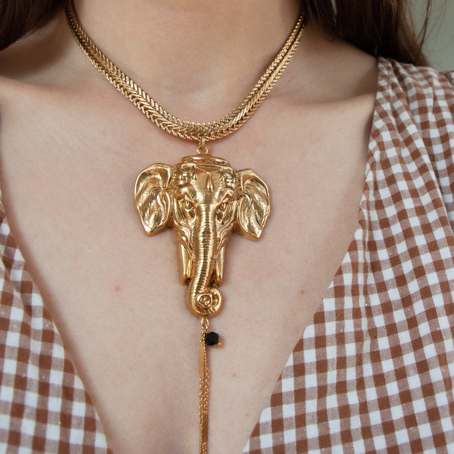 Golden Elephant necklace