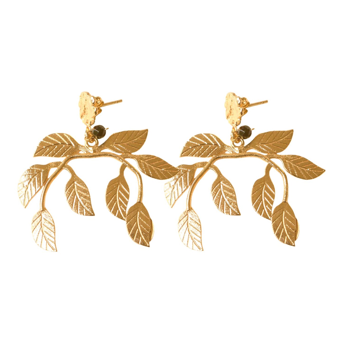 Golden Laurel Earrings