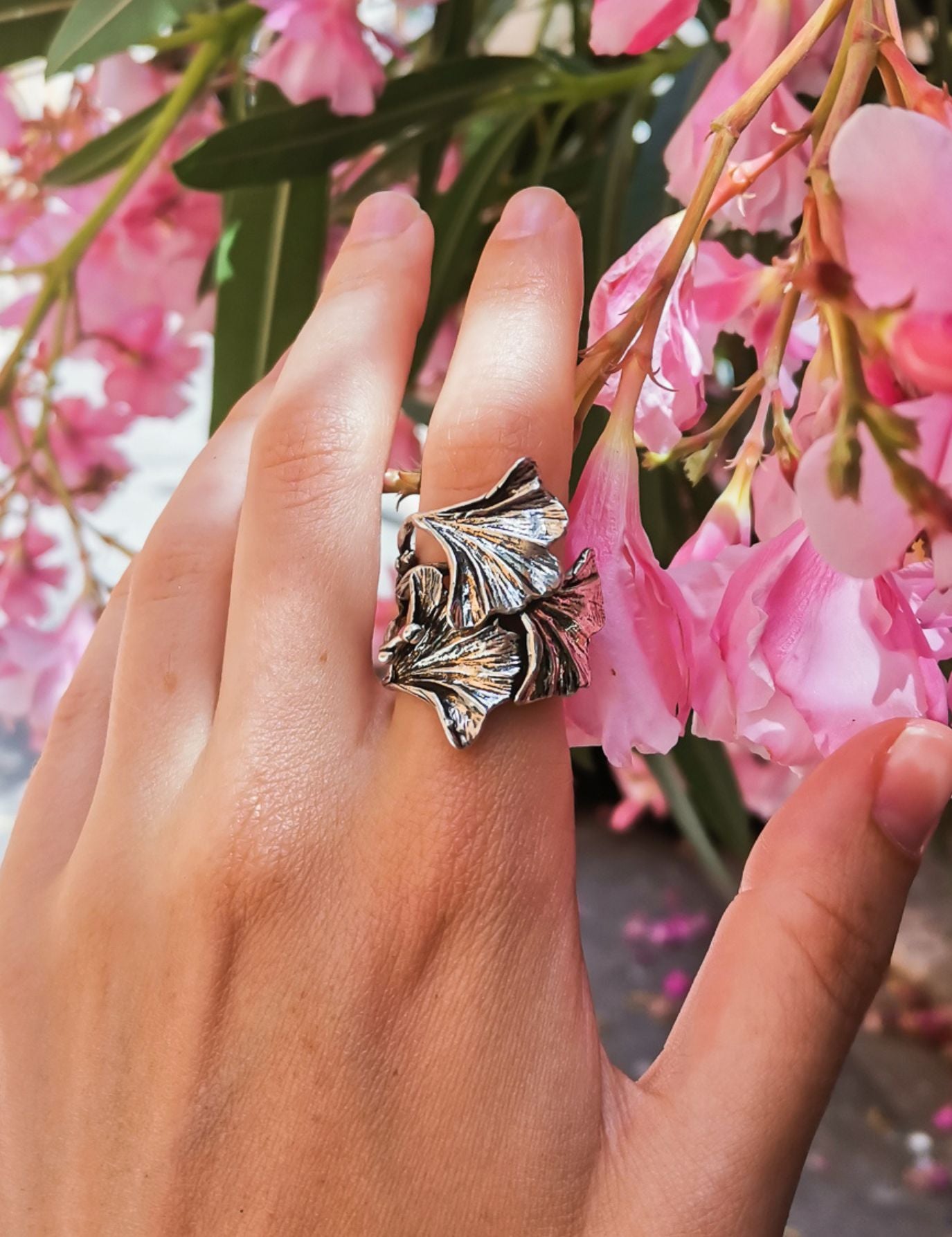 Ginkgo Tao ring