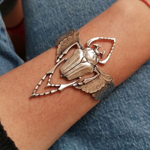 Beetle Silver Cuff