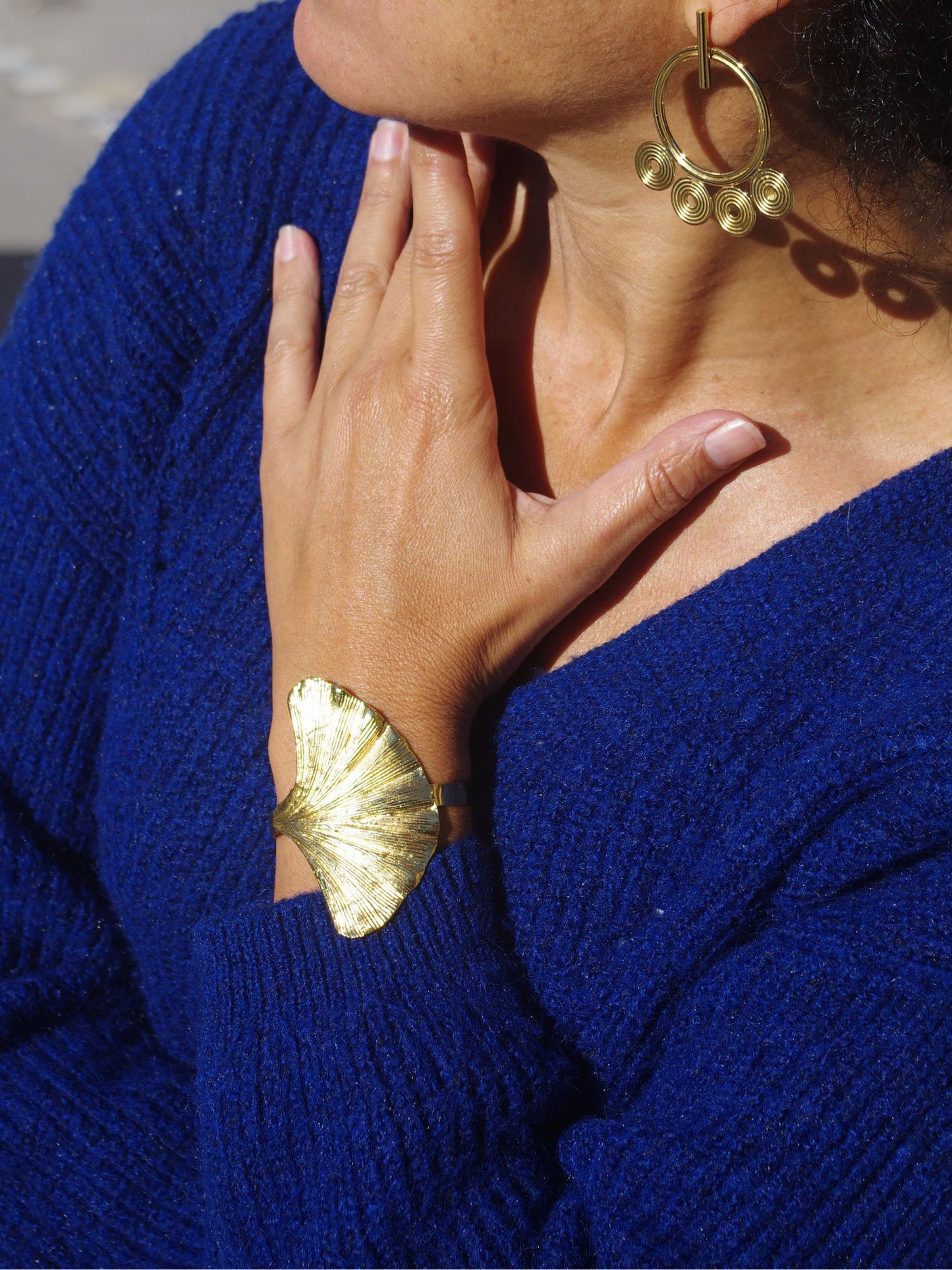 Golden Ginkgo Leaf Bracelet