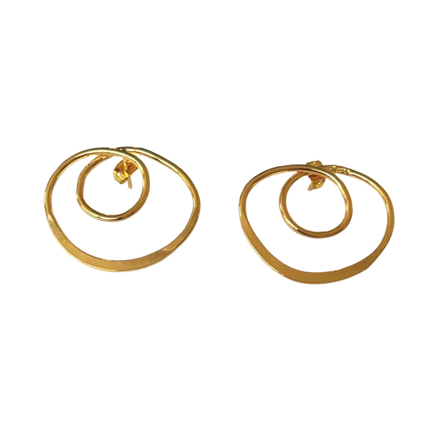 Infinity gold earrings