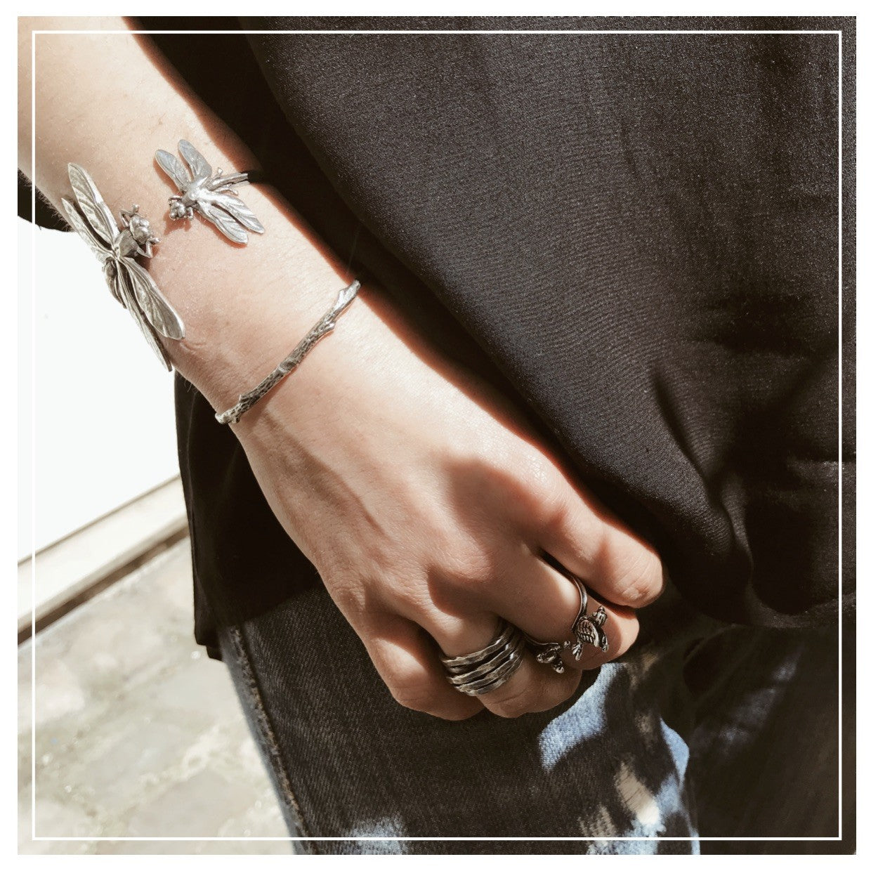 DOUBLE DRAGONFLY BRACELET